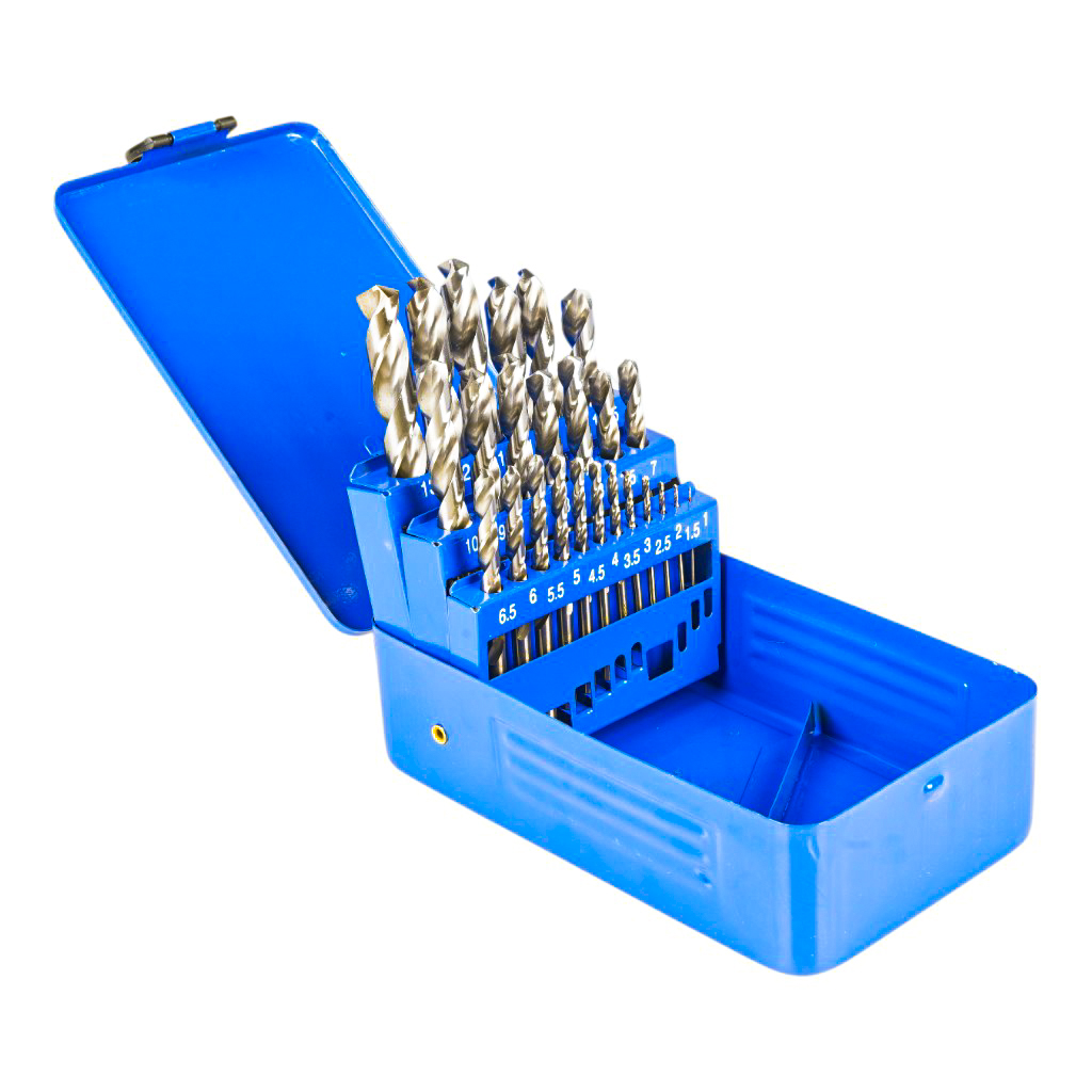 Set Brocas HSS 4341 Hemic 25pcs 1-13mm
