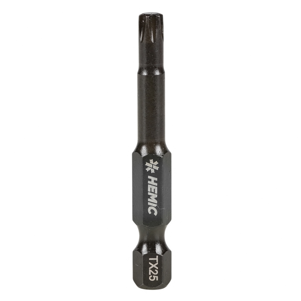 Punta TORX Hemic TX15 largo 50mm Toma Hex 1/4