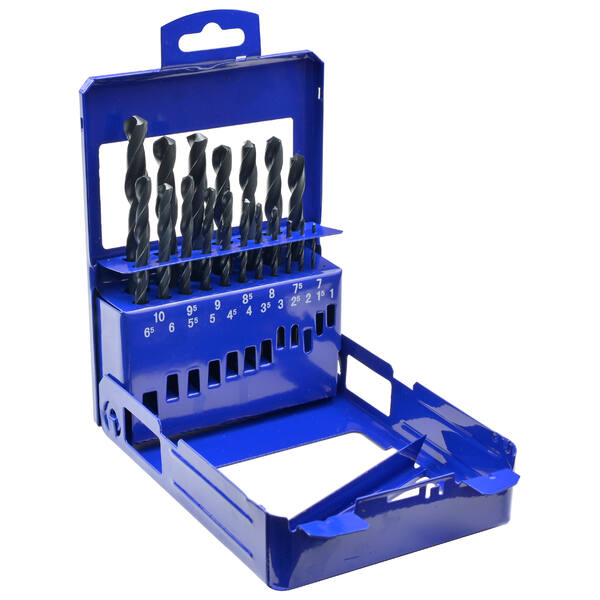 Estuche 19 brocas HSS laminadas FAI-TU Ø 1-10x0,5