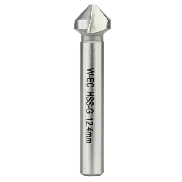 Avellanador 3 dientes Acero HSS - DIN335C, 12,4mm