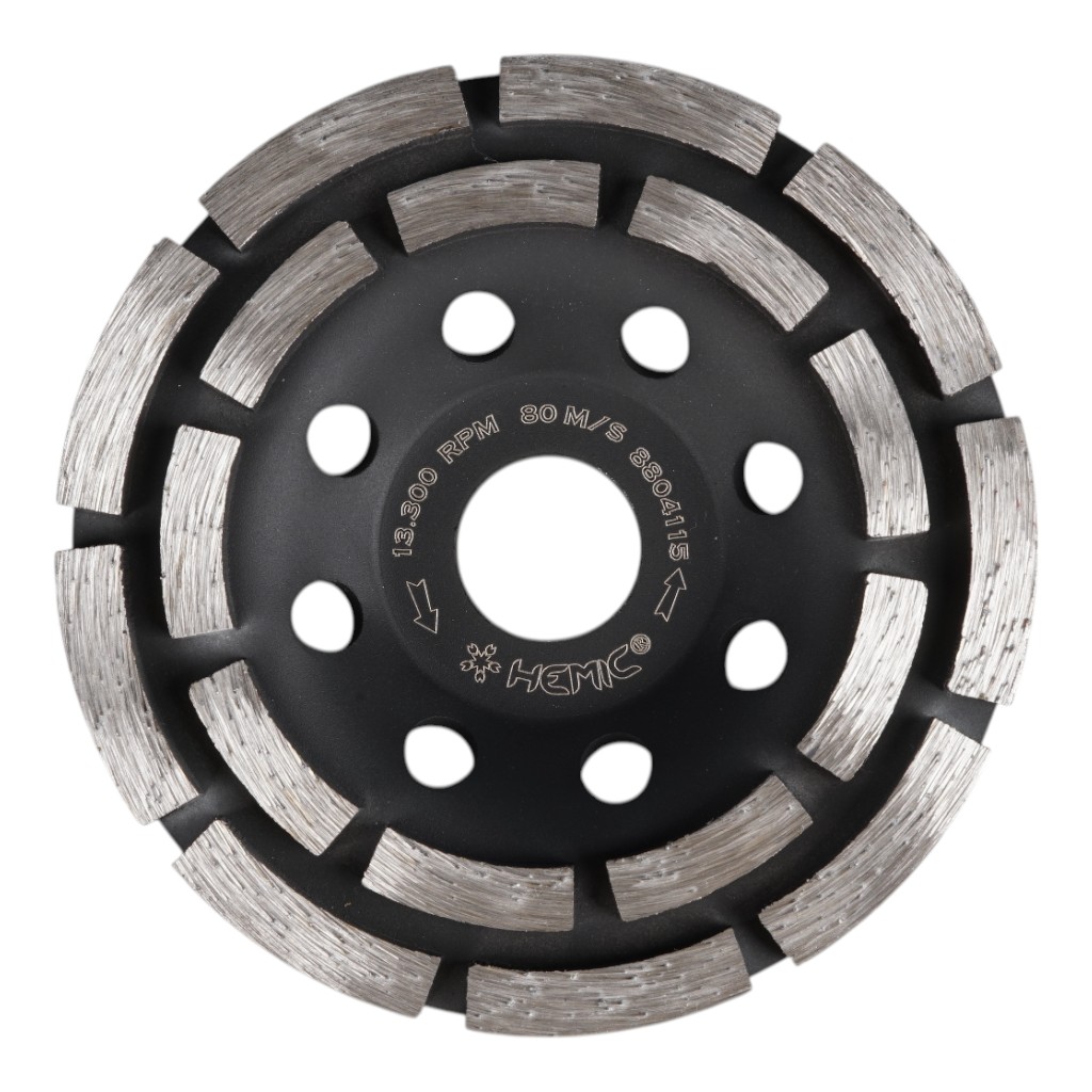 Copa Diamantada HEMIC doble hilera 125mm