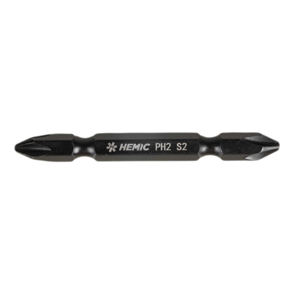 Punta Hemic Doble Phillips PH2 Magnética 65mm Toma Hex 1/4