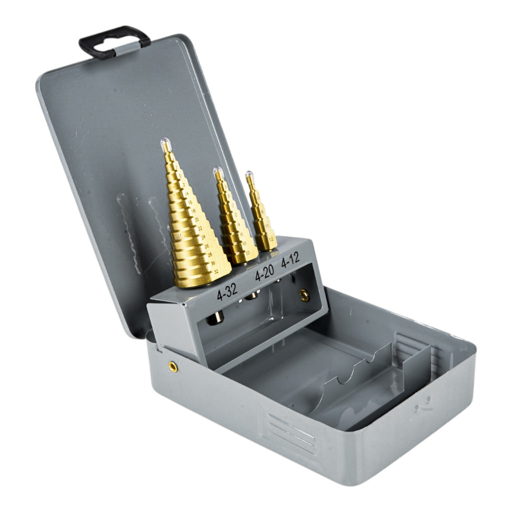 Set 3 brocas escalonadas HEMIC 4-12  4-20  4-32