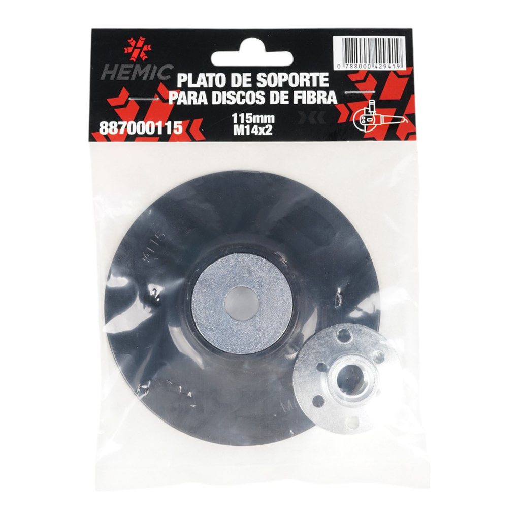 Plato de soporte para Discos abrasivos Hemic 180mm