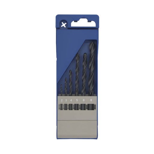[41006] Juego  6 brocas HSS laminadas FAI-TU Ø 2-3-4-5-6-8
