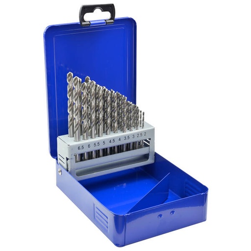 [51136] Estuche 36 brocas HSS fresadas y rectificadas TecnoXP Ø 2÷6,5x0,5mm