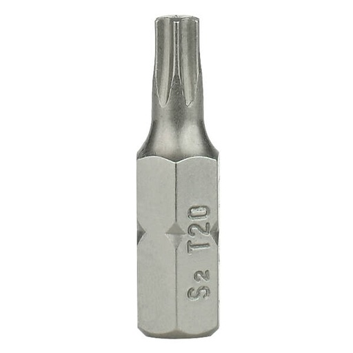 [666TX202510] Punta TorX  25mm TX20 - Toma Hexagonal 1/4