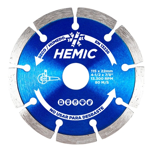 [8802230] Disco Diamantado HEMIC Borde Segmentado 230mm